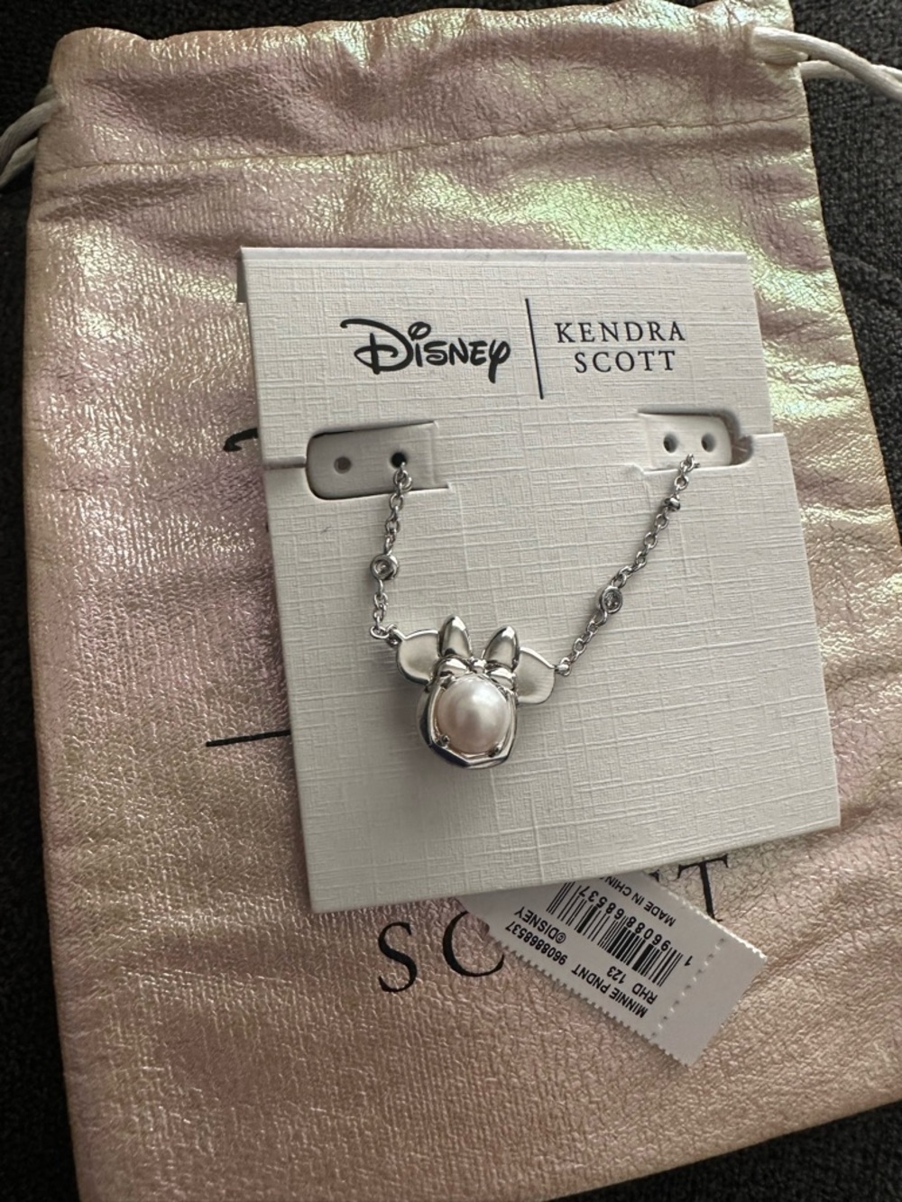 Kendra Scott Silver Pearl Minnie Pendant Necklace